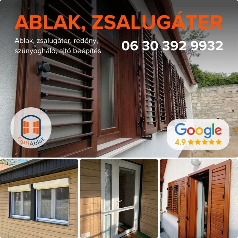 ablak, zsalugáter